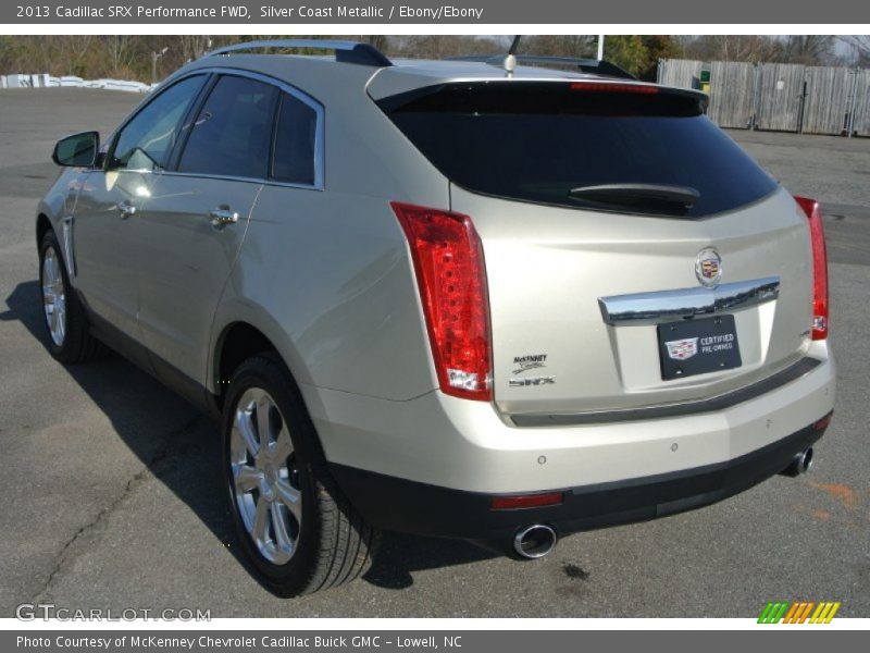 Silver Coast Metallic / Ebony/Ebony 2013 Cadillac SRX Performance FWD