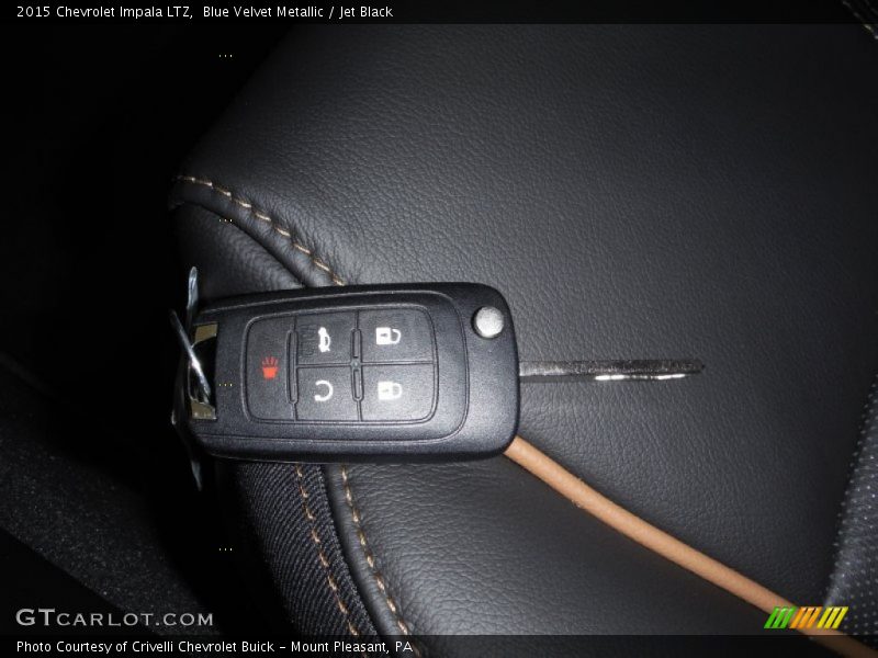 Blue Velvet Metallic / Jet Black 2015 Chevrolet Impala LTZ