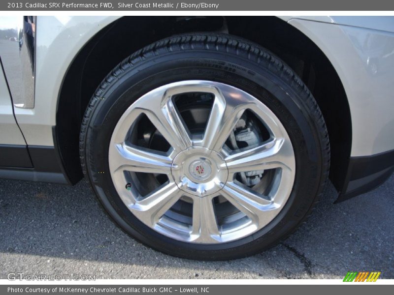 Silver Coast Metallic / Ebony/Ebony 2013 Cadillac SRX Performance FWD