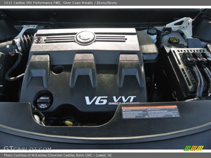 Silver Coast Metallic / Ebony/Ebony 2013 Cadillac SRX Performance FWD