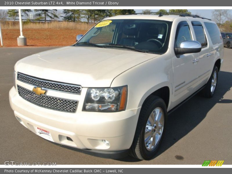 White Diamond Tricoat / Ebony 2010 Chevrolet Suburban LTZ 4x4