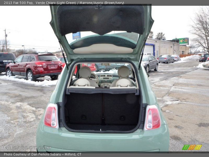 Verde Chiaro (Light Green) / Marrone/Avorio (Brown/Ivory) 2013 Fiat 500 Pop