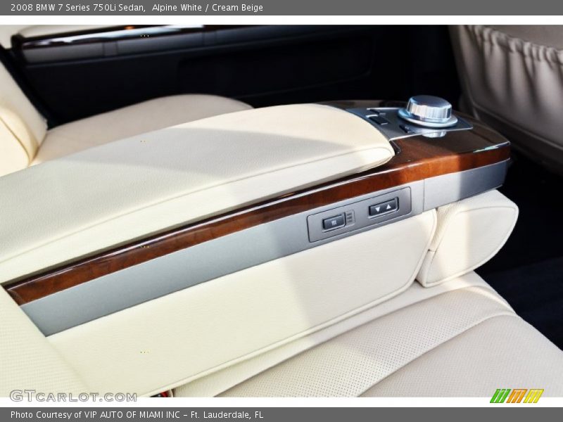Alpine White / Cream Beige 2008 BMW 7 Series 750Li Sedan