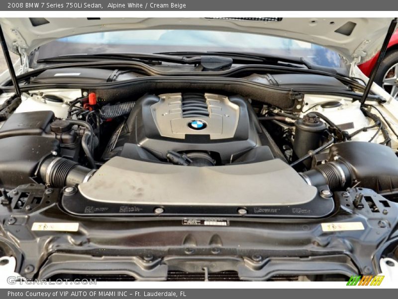  2008 7 Series 750Li Sedan Engine - 4.8 Liter DOHC 32-Valve VVT V8