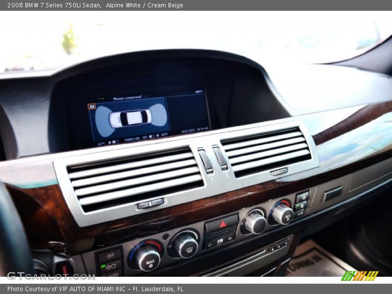 Controls of 2008 7 Series 750Li Sedan