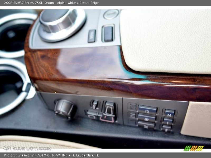 Controls of 2008 7 Series 750Li Sedan