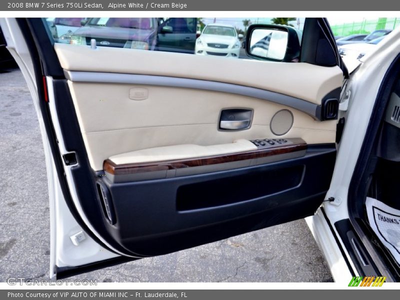 Door Panel of 2008 7 Series 750Li Sedan