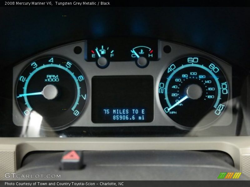 Tungsten Grey Metallic / Black 2008 Mercury Mariner V6