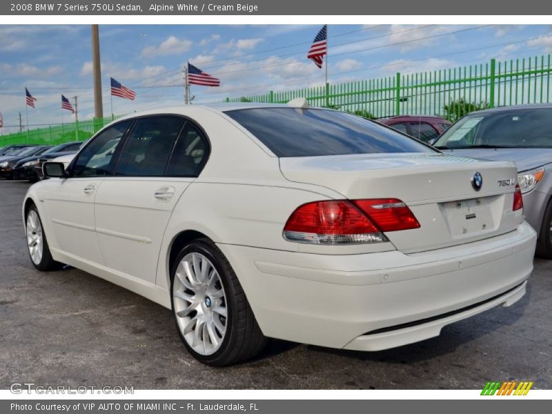  2008 7 Series 750Li Sedan Alpine White