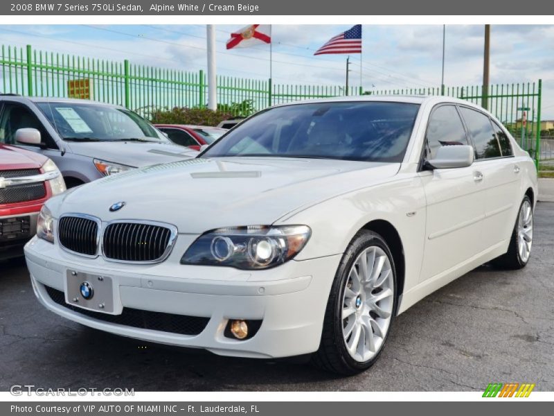 Front 3/4 View of 2008 7 Series 750Li Sedan