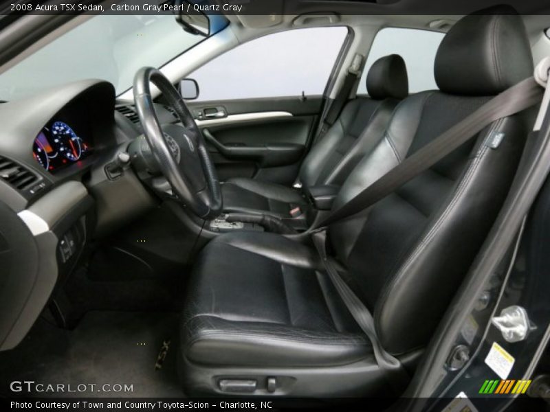  2008 TSX Sedan Quartz Gray Interior