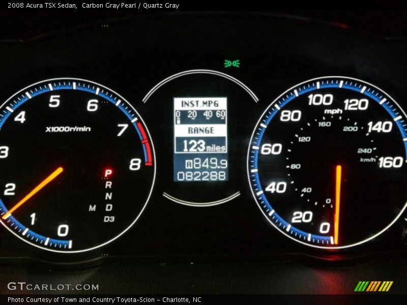 Carbon Gray Pearl / Quartz Gray 2008 Acura TSX Sedan