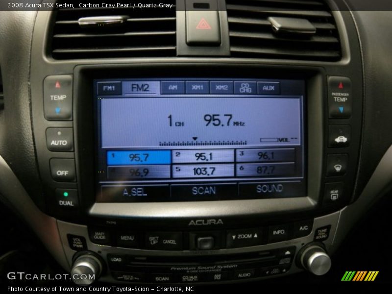 Carbon Gray Pearl / Quartz Gray 2008 Acura TSX Sedan