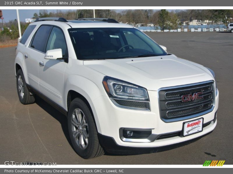 Summit White / Ebony 2015 GMC Acadia SLT