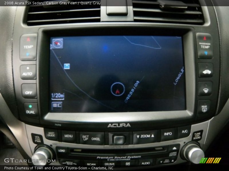 Navigation of 2008 TSX Sedan