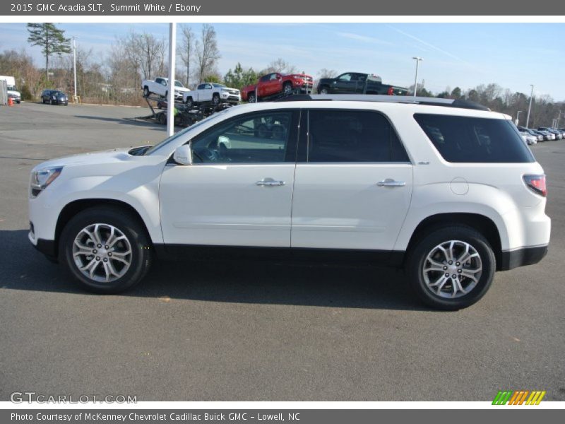 Summit White / Ebony 2015 GMC Acadia SLT