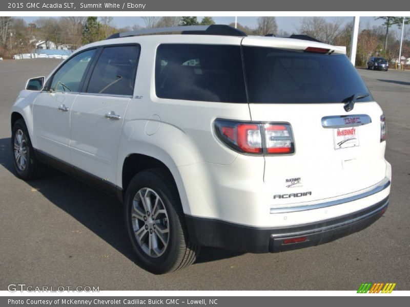 Summit White / Ebony 2015 GMC Acadia SLT