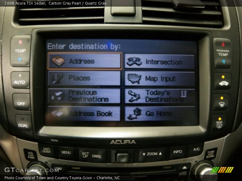 Carbon Gray Pearl / Quartz Gray 2008 Acura TSX Sedan