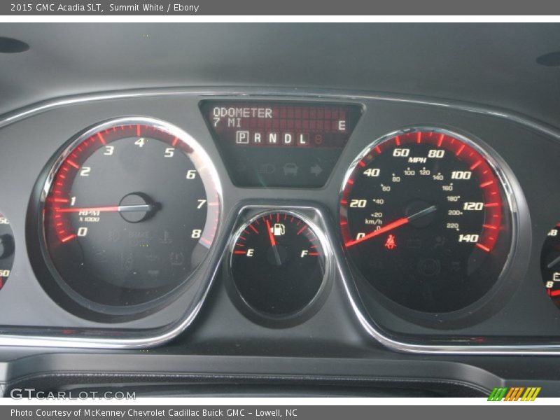 Summit White / Ebony 2015 GMC Acadia SLT