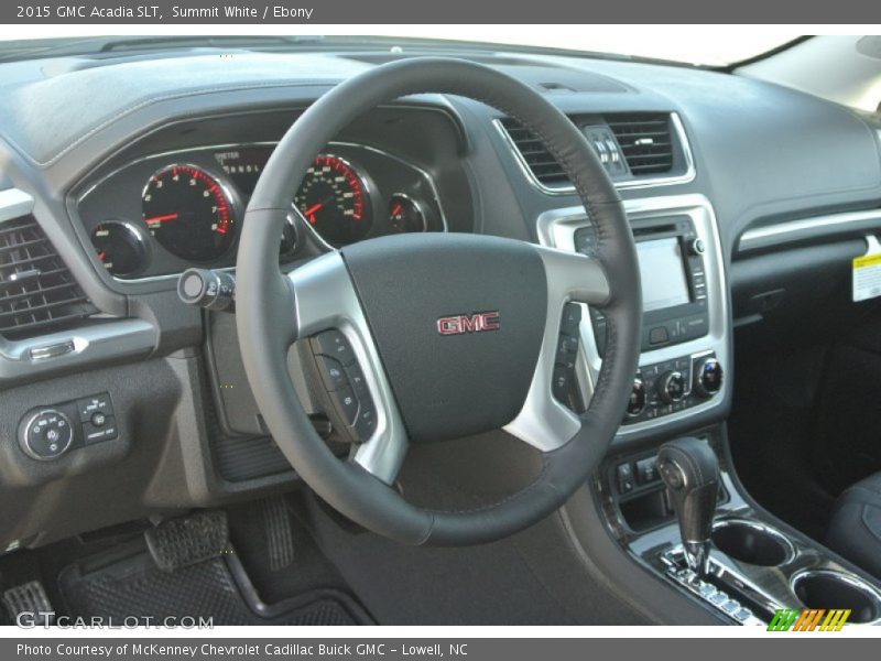 Summit White / Ebony 2015 GMC Acadia SLT