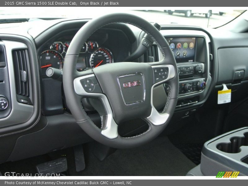 Onyx Black / Jet Black 2015 GMC Sierra 1500 SLE Double Cab