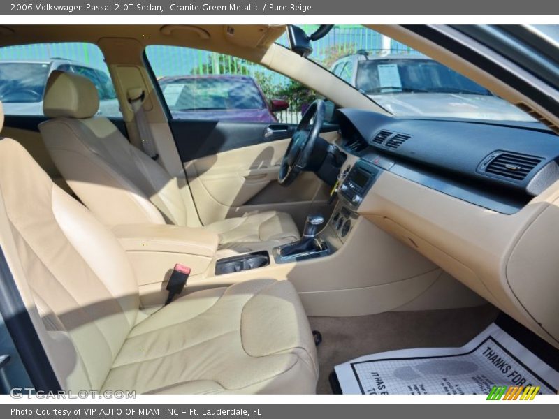 Granite Green Metallic / Pure Beige 2006 Volkswagen Passat 2.0T Sedan