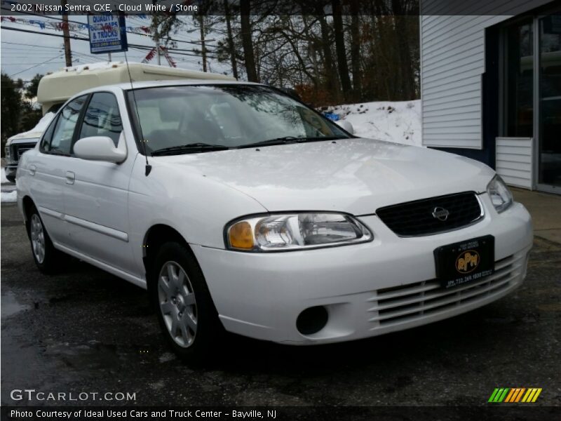 Cloud White / Stone 2002 Nissan Sentra GXE
