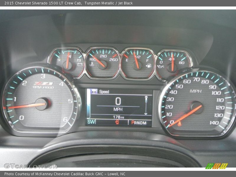 Tungsten Metallic / Jet Black 2015 Chevrolet Silverado 1500 LT Crew Cab