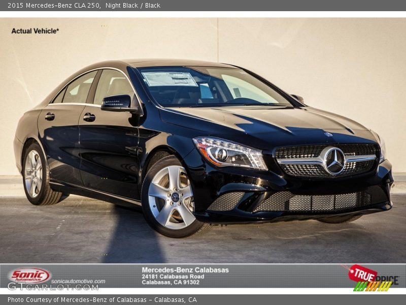 Night Black / Black 2015 Mercedes-Benz CLA 250