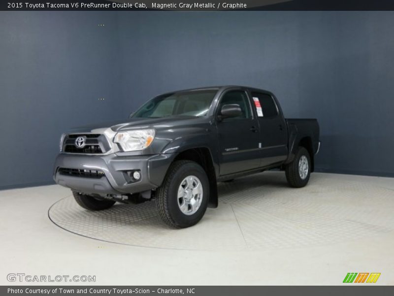 Magnetic Gray Metallic / Graphite 2015 Toyota Tacoma V6 PreRunner Double Cab
