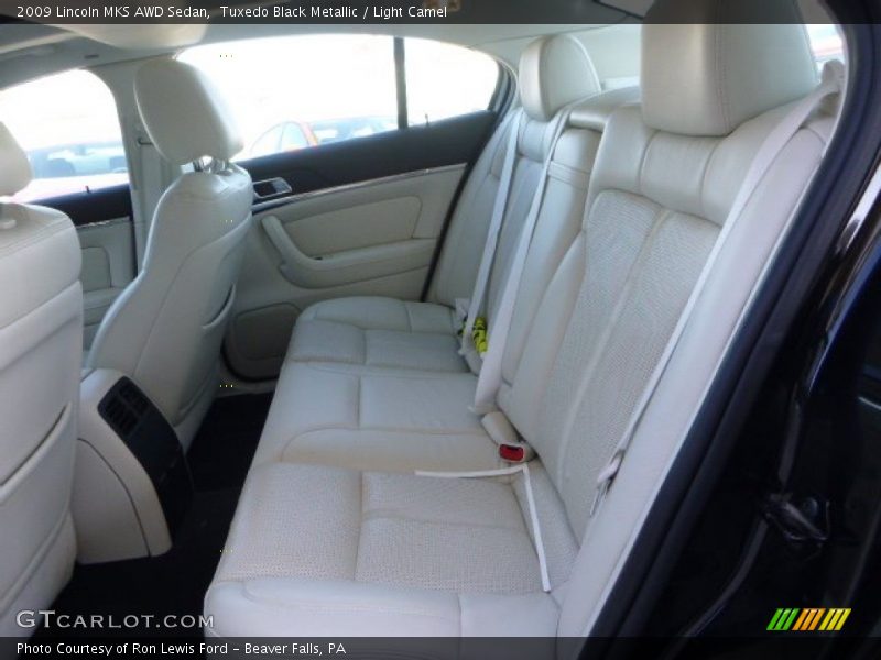 Tuxedo Black Metallic / Light Camel 2009 Lincoln MKS AWD Sedan
