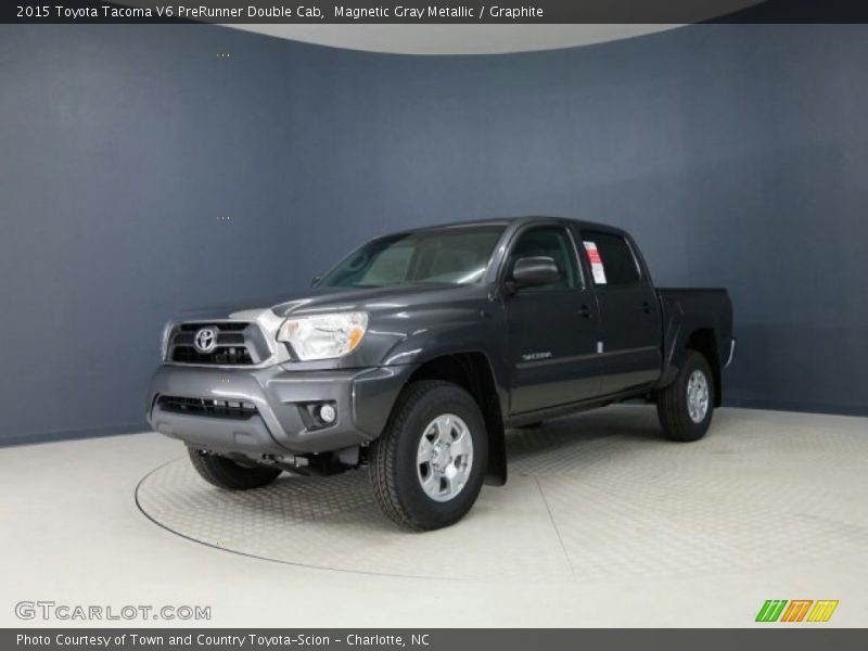 Magnetic Gray Metallic / Graphite 2015 Toyota Tacoma V6 PreRunner Double Cab