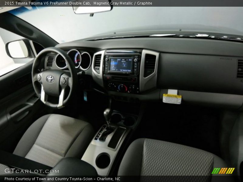 Magnetic Gray Metallic / Graphite 2015 Toyota Tacoma V6 PreRunner Double Cab