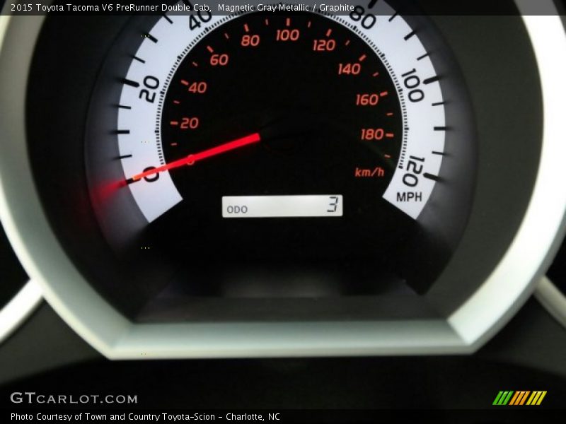 Magnetic Gray Metallic / Graphite 2015 Toyota Tacoma V6 PreRunner Double Cab