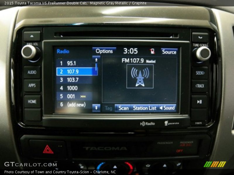 Magnetic Gray Metallic / Graphite 2015 Toyota Tacoma V6 PreRunner Double Cab