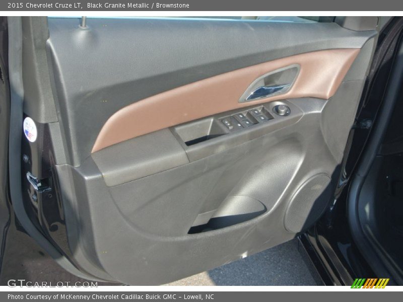 Black Granite Metallic / Brownstone 2015 Chevrolet Cruze LT