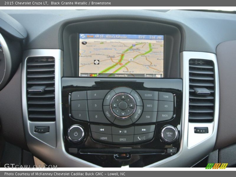 Black Granite Metallic / Brownstone 2015 Chevrolet Cruze LT