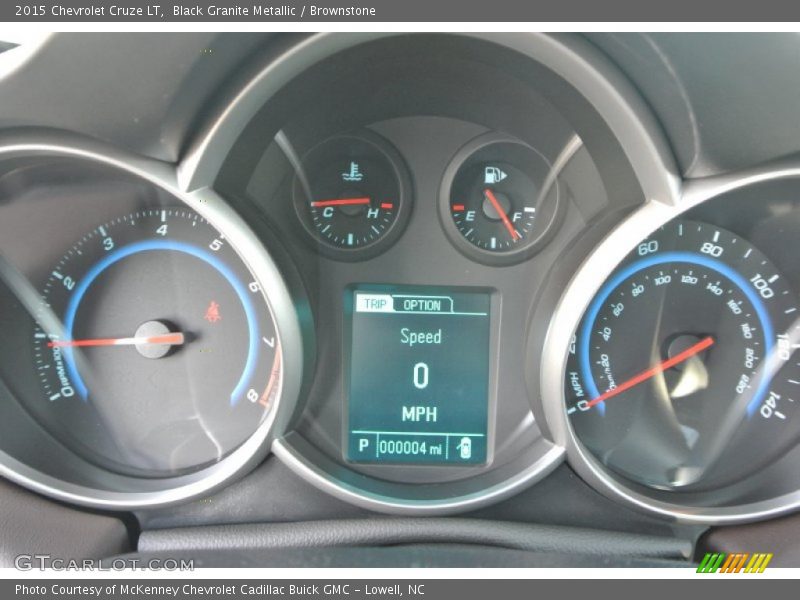 Black Granite Metallic / Brownstone 2015 Chevrolet Cruze LT