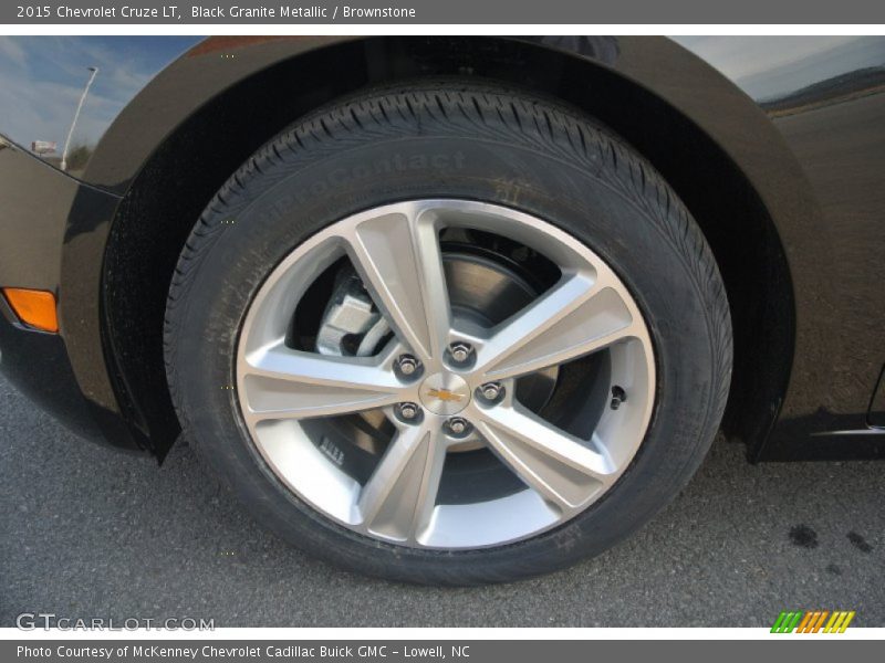 Black Granite Metallic / Brownstone 2015 Chevrolet Cruze LT