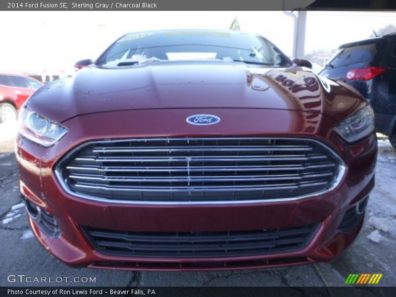 Sterling Gray / Charcoal Black 2014 Ford Fusion SE