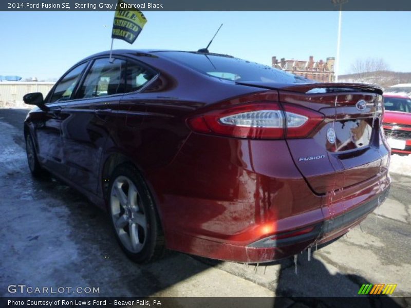 Sterling Gray / Charcoal Black 2014 Ford Fusion SE