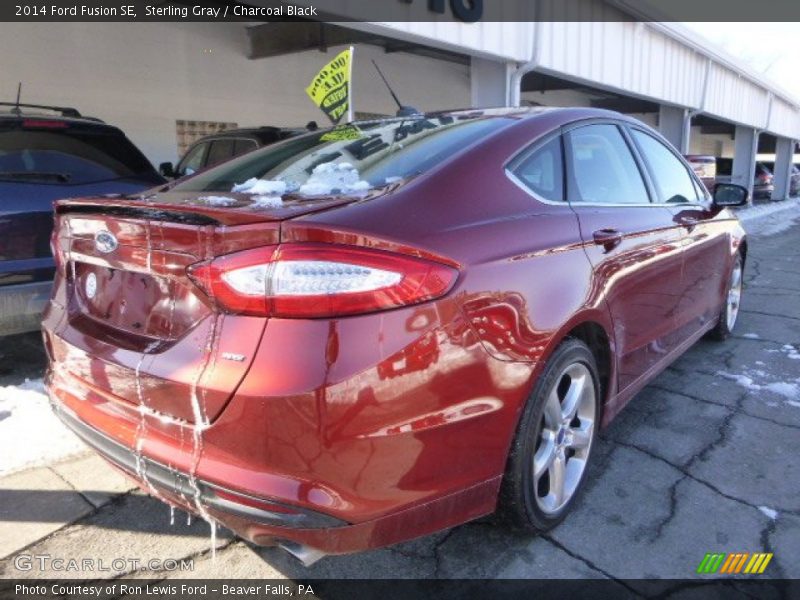 Sterling Gray / Charcoal Black 2014 Ford Fusion SE