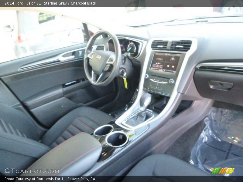 Sterling Gray / Charcoal Black 2014 Ford Fusion SE