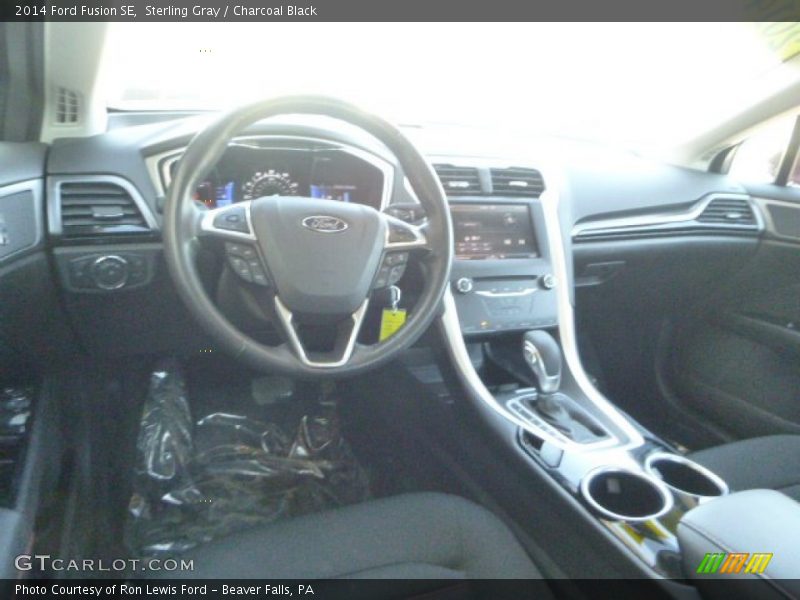 Sterling Gray / Charcoal Black 2014 Ford Fusion SE