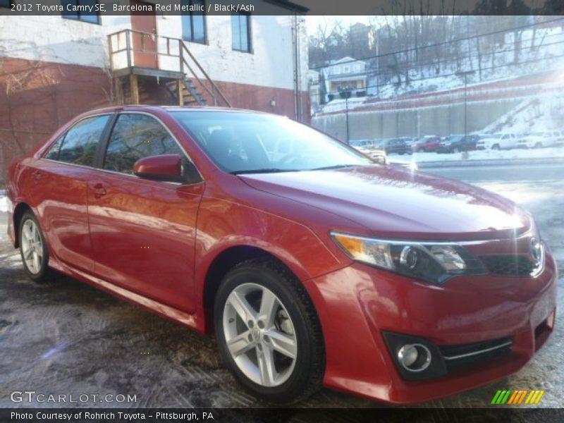 Barcelona Red Metallic / Black/Ash 2012 Toyota Camry SE