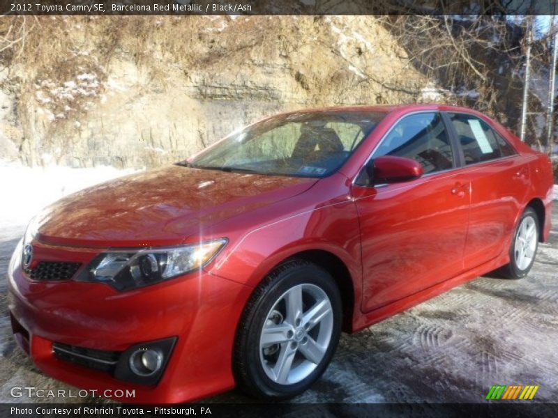 Barcelona Red Metallic / Black/Ash 2012 Toyota Camry SE