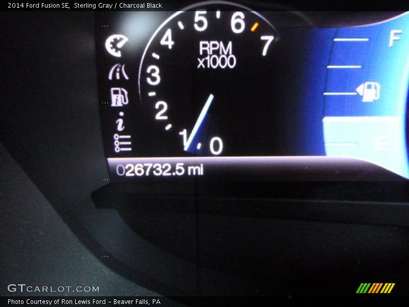 Sterling Gray / Charcoal Black 2014 Ford Fusion SE