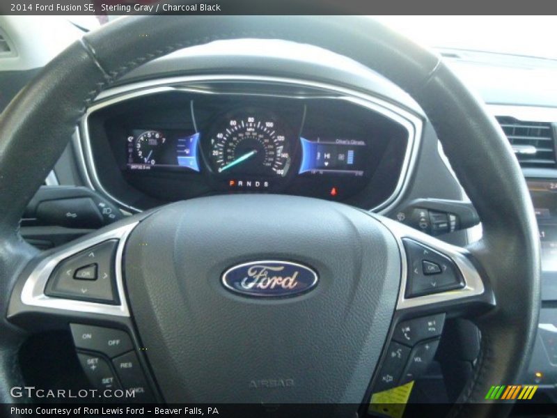 Sterling Gray / Charcoal Black 2014 Ford Fusion SE