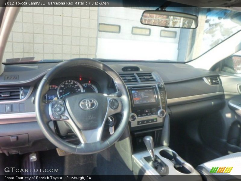 Barcelona Red Metallic / Black/Ash 2012 Toyota Camry SE