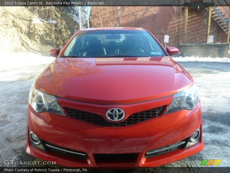 Barcelona Red Metallic / Black/Ash 2012 Toyota Camry SE